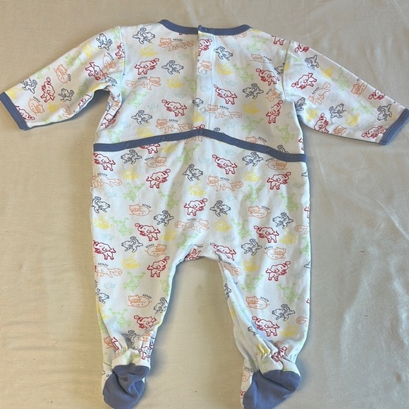 Kenzo Kids - Red and Blue Footies One Piece - Picture 2 of 4